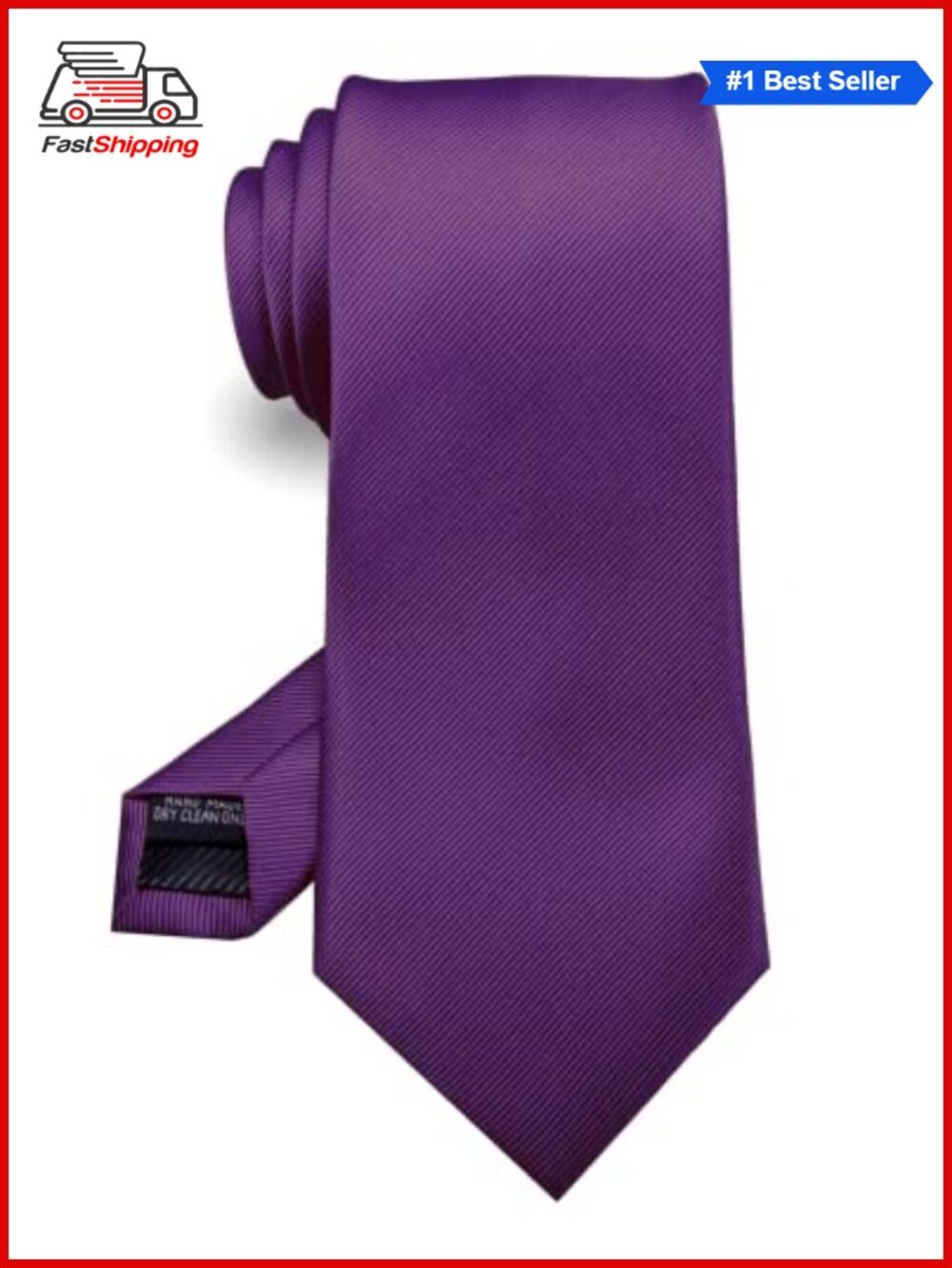 Solid Color Formal Necktie Men's Classic Tie Gift Box